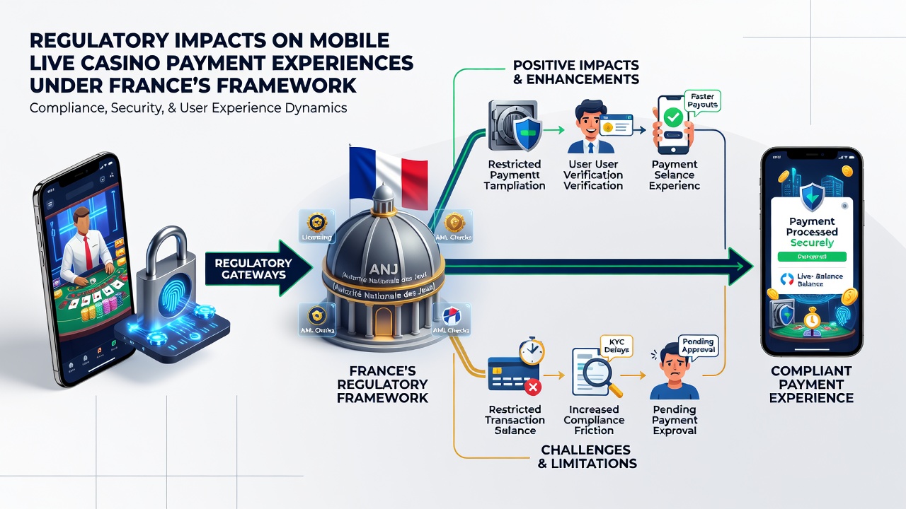 Mobile interface showing approved payment options under French gaming regulations