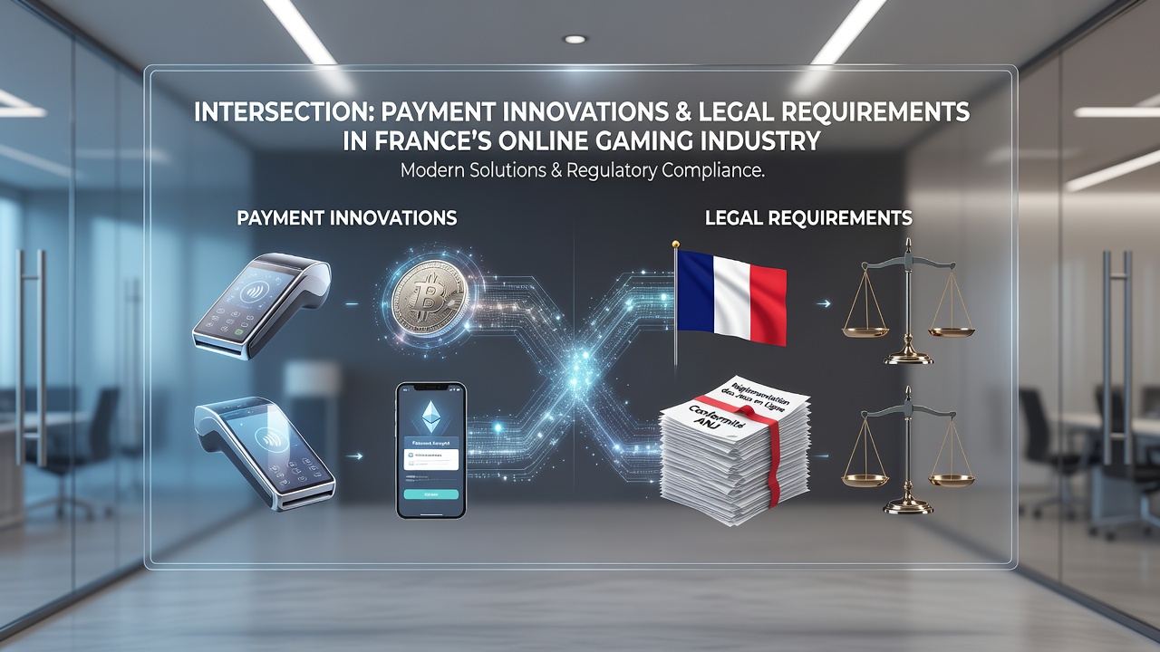 Diagram showing compliance checkpoints between payment providers and French gaming authorities
